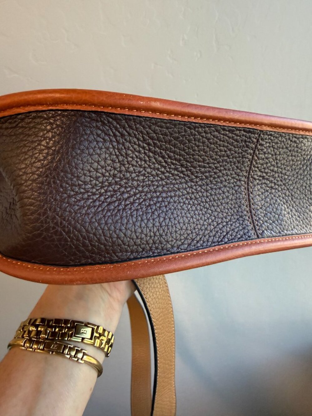 COACH "Emery" Pebble Leather Color Block Adjustable Shoulder/Crossbody Bag - Picture 14 of 15